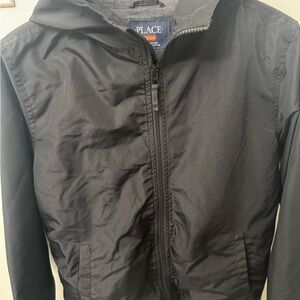 The Children's Place Black Windbreaker Jacket